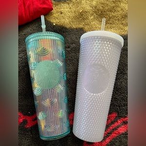 Starbucks studded icy cup and  mermaid scale price for both or can make single